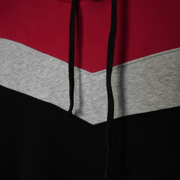 MKBHD Chevron Hoodie –  Size M, Red | Grey | Black Color-Block, Great Condition - Picture 5 of 12